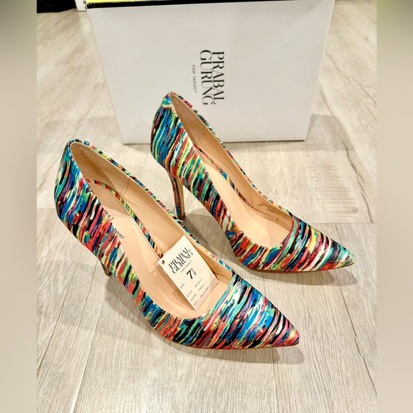 Prabal Gurung Women’s Multi Colored Print Size 7.5 (Limited Edition) - Picture 7 of 15